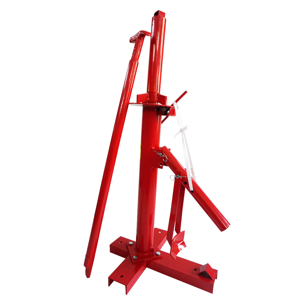 New Manual Portable Hand Tire Changer Bead Breaker Tool Mounting Home Shop Auto Red