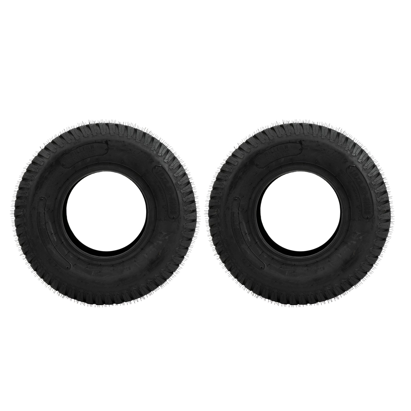 Two * 18x8.50-8 18x8.50-8 Garden Lawn Mower Turf Tires 4PR P332 PSI:22