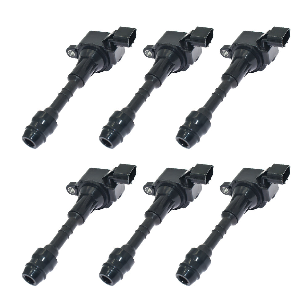 6Pcs Hitachi IGC0006 Ignition Coils for 22433-8J115 22433-8J11C 22448-8J100