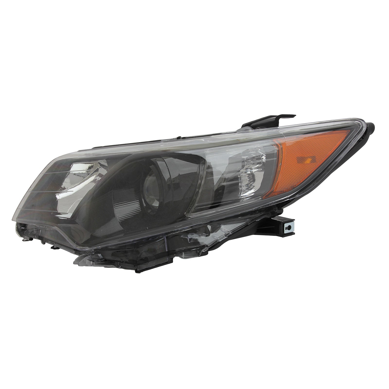 Headlights Black Housing Amber Corner Left Right Pair for 2012-2014 Toyota Camry