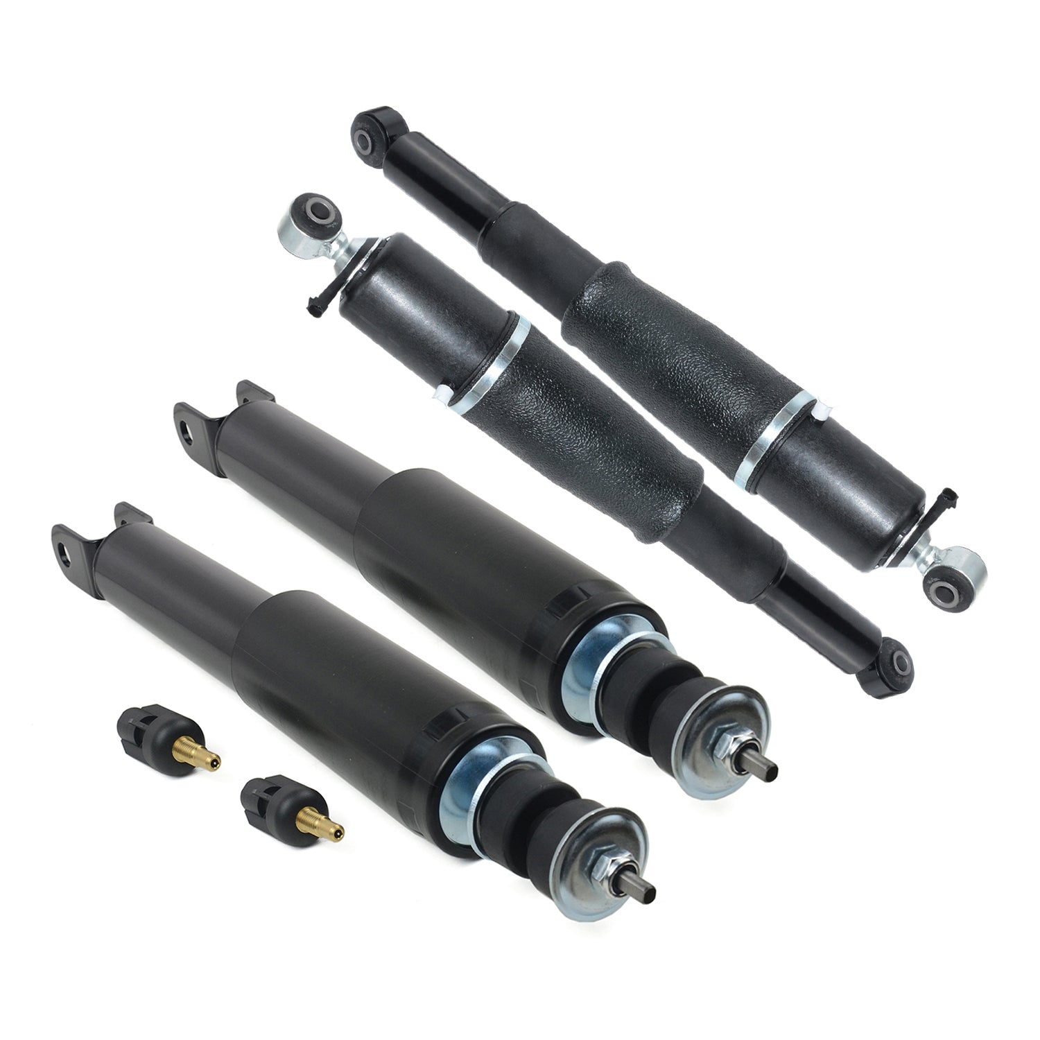 Air Suspension Struts & Shocks Front & Rear Set of 4 For Chevy Avalanche 1500 Suburban 1500 Tahoe Cadillac Escalade GMC Yukon 2000-2006 22187155 19300046