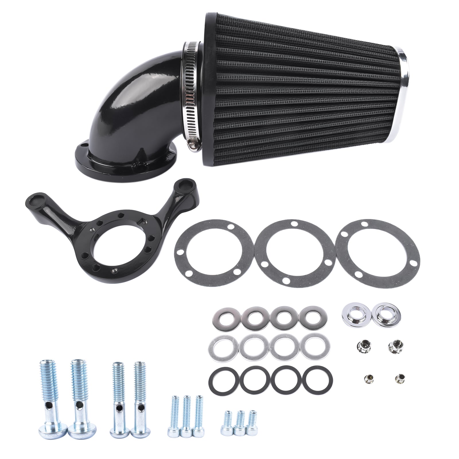 Cone Air Cleaner Filter Kit for Harley Dyna Softail Fatboy Road King 1993-2016