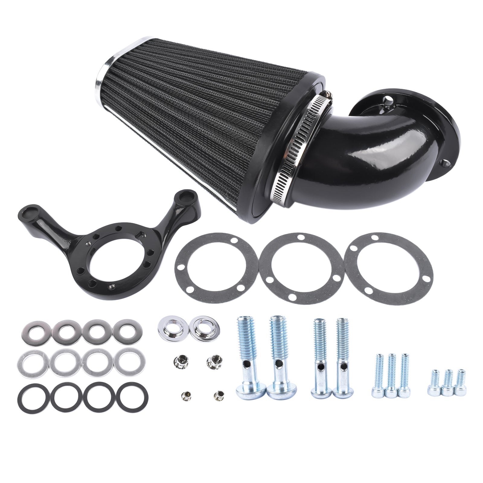 Cone Air Cleaner Filter Kit for Harley Dyna Softail Fatboy Road King 1993-2016