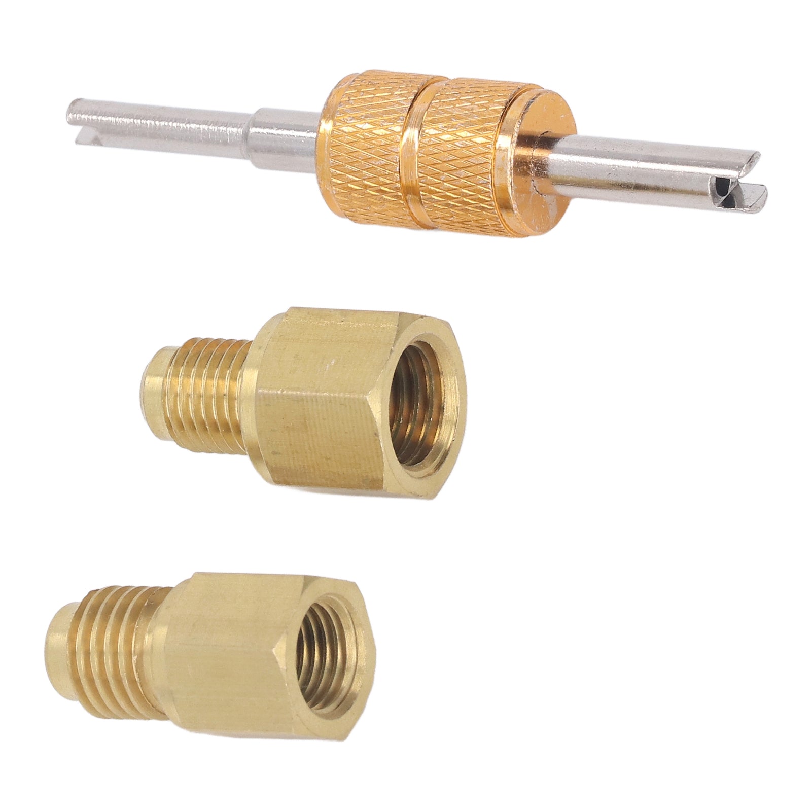 Copper Refrigerant Tank Adapter 1/2 ACME to 1/4 SAE 1/4 SAE to 1/2 ACME Refrigerant Tank Adapter Fittings