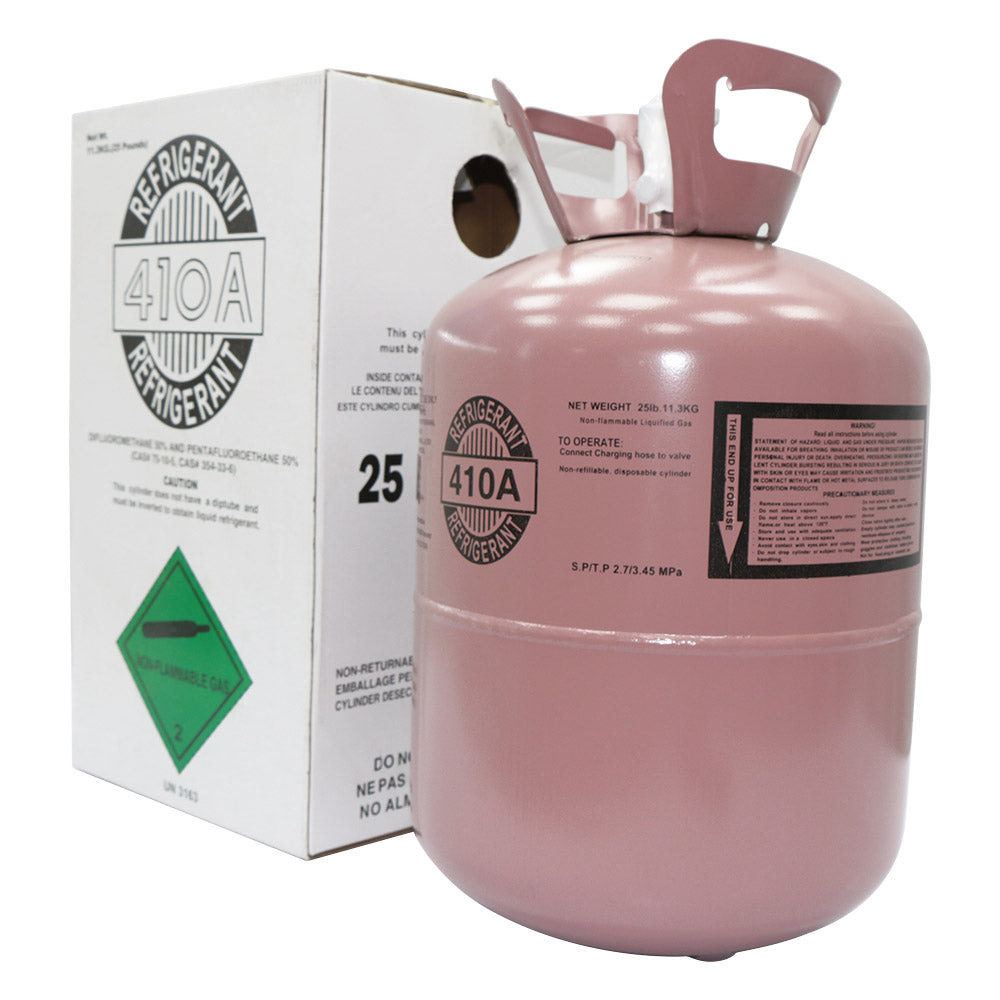 (Shipping in at least 1 month) 25LB Steel Cylinder Packaging R410A Tank Cylinder Refrigerant for Air Conditioners